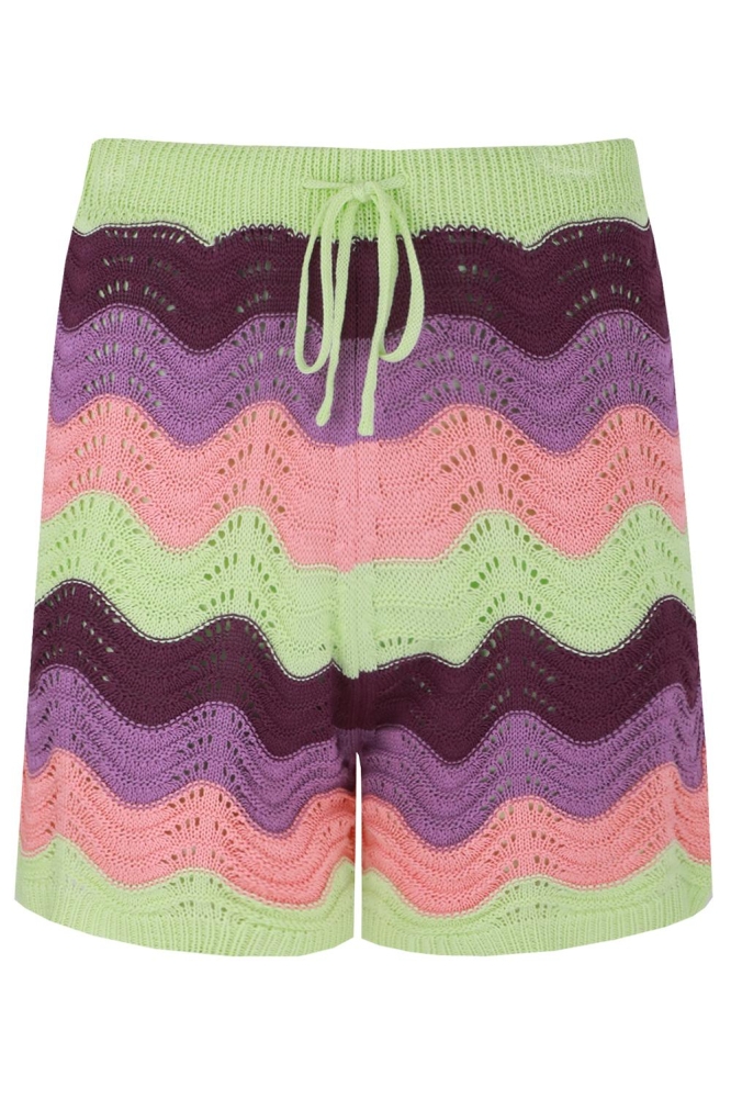 RIHANNA SHORTS 25ZFLF03 231812 FLOWER PEACH/DEEP PURPLE
